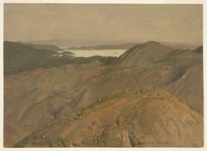Vista lontana sopra le colline, Giamaica, Indie Occidentali da Frederic Edwin Church