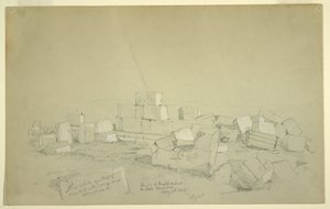 Disegno, Tomba Abels sulla montagna sopra Suk Wadi, 4 maggio 1868
