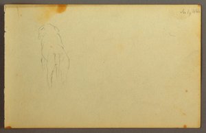 Disegno, Animale, dal retro, 1844 da Frederic Edwin Church