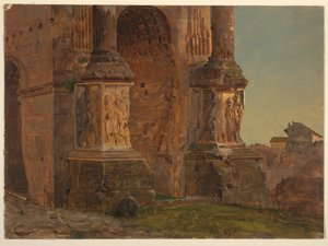 Disegno, Arco di Settimio Severo, Roma, febbraio 1869
