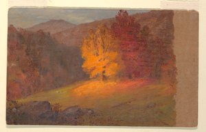 Disegno, Paesaggio autunnale, 1860-70 da Frederic Edwin Church