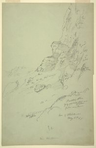 Disegno, base della collina a ovest di Suk Wadi, Barada, 4 maggio 1868