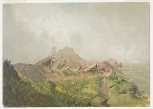 Disegno, Base della cascata americana, Niagara, 1856-58 da Frederic Edwin Church