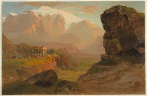 Disegno, Fantasia del Bashan, aprile 1869 da Frederic Edwin Church