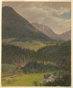 Disegno, paesaggio delle Alpi bavaresi, 1868 da Frederic Edwin Church