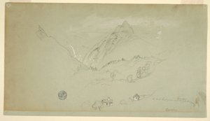 Disegno, Berchtesgaden, Baviera, giugno-agosto 1868 da Frederic Edwin Church