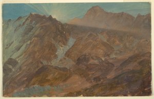 Disegno, Alpi Bernesi, Svizzera, agosto 1868 da Frederic Edwin Church
