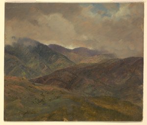 Disegno, Colline blu e nuvole grigie, Giamaica, maggio-agosto 1865