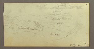 Disegno, Studi sul cammello, 21-22 febbraio 1868 da Frederic Edwin Church
