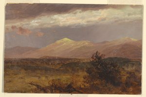 Disegno, Catskills al tramonto, 1882 da Frederic Edwin Church