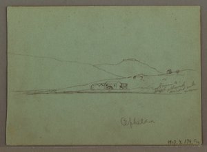 Disegno, Cefalonia, Grecia, aprile 1869 da Frederic Edwin Church