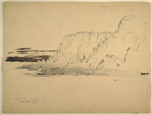 Disegno, scogliere, settembre 1851