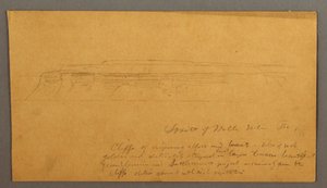 Disegno, scogliere, forse 1859