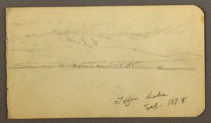 Disegno, Monte Katahdin coperto di nuvole, 1878