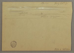 Disegno, Studio di nuvola, 28 luglio 1871 da Frederic Edwin Church