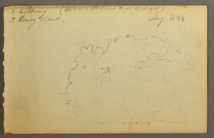 Disegno, Studio di nuvola, 1844