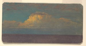 Disegno, Studio di nuvola, 1870-80 da Frederic Edwin Church