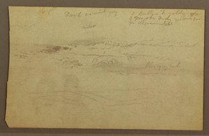 Disegno, Studio di nuvole sulle colline, 1860