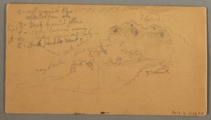 Disegno, Studio di nuvola, forse 1874 da Frederic Edwin Church