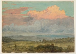 Disegno, Nuvole, Hudson Valley, New York, luglio 1866 da Frederic Edwin Church