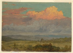 Disegno, Nuvole, Hudson Valley, New York, luglio 1866 da Frederic Edwin Church