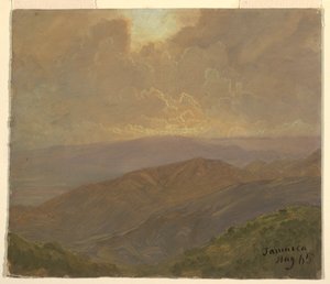 Disegno, Cielo nuvoloso, agosto 1865 da Frederic Edwin Church