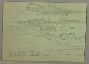 Disegno, Cielo nuvoloso, 1871 da Frederic Edwin Church