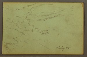 Disegno, Cielo nuvoloso, luglio 1856 da Frederic Edwin Church
