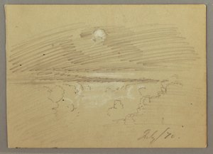 Disegno, Cielo nuvoloso, luglio 1870