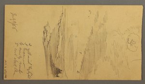 Disegno, Cielo nuvoloso sulle montagne, 19 luglio 1866 da Frederic Edwin Church