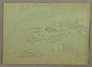 Disegno, Cielo nuvoloso sul crinale, forse 1871 da Frederic Edwin Church