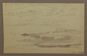 Disegno, Cielo nuvoloso, forse anni 