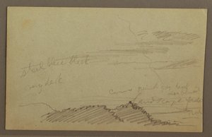 Disegno, Cielo nuvoloso, forse anni 