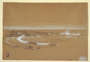 Disegno, Costa, Grand Manan, Canada, agosto 1851 da Frederic Edwin Church