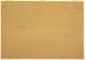Disegno, Cotopaxi tra Machachi e Talunga, 19 giugno 1857 da Frederic Edwin Church