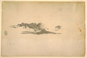 Disegno, mucca, nuvole, luglio e settembre 1844 da Frederic Edwin Church