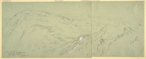 Disegno, Veduta distante di Damasco, Siria, 1868 da Frederic Edwin Church
