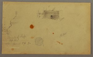 Disegno, Casa a cupola, Casa con scala, febbraio, forse 1868