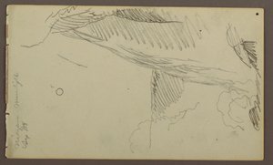 Disegno, cascate al chiaro di luna, 1858 da Frederic Edwin Church