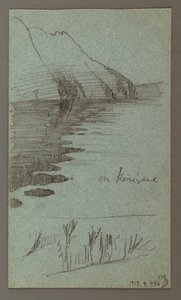 Disegno, cascate, forse 1868 da Frederic Edwin Church