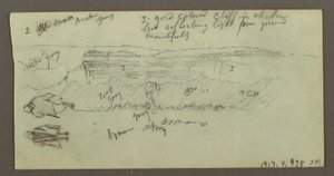 Disegno, Figura che cavalca un cammello, Figura che si alza, Hilside e Hilltop, forse 1868