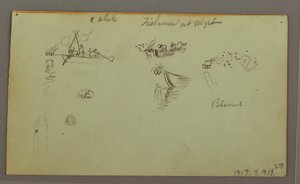 Disegno, Studi di figure, asino da soma, barca a vela, forse 1868