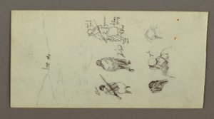 Disegno, Studi di figura, Crinale, forse 1868