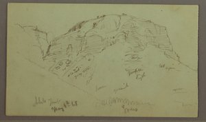Disegno, Flat Rocky hill, 4 maggio 1868 da Frederic Edwin Church