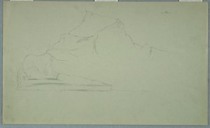 Disegno, Iceberg galleggiante, giugno o luglio 1859 da Frederic Edwin Church