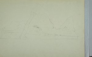 Disegno, Iceberg galleggiante, giugno o luglio 1859 da Frederic Edwin Church