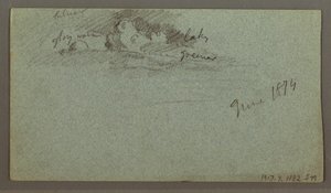 Disegno, Iceberg galleggiante, forse giugno 1874 da Frederic Edwin Church