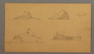 Disegno, iceberg galleggianti, 16 luglio 1859