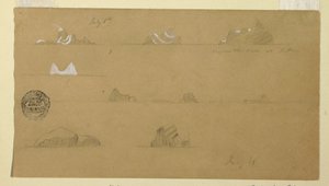 Disegno, Iceberg galleggianti, 6 e 16 luglio 1859