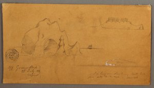 Disegno, Iceberg galleggianti, forse 1859 da Frederic Edwin Church